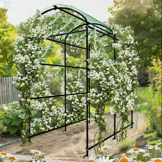 Metal Garden Arch Trellis For Climbing Plants Outdoor