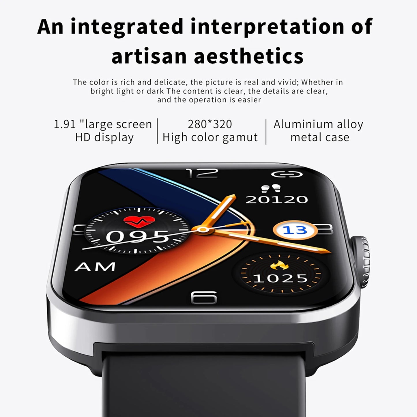 F57L 1.9'' Smartwatch Sports Watch with Touchscreen Fitness Tracker