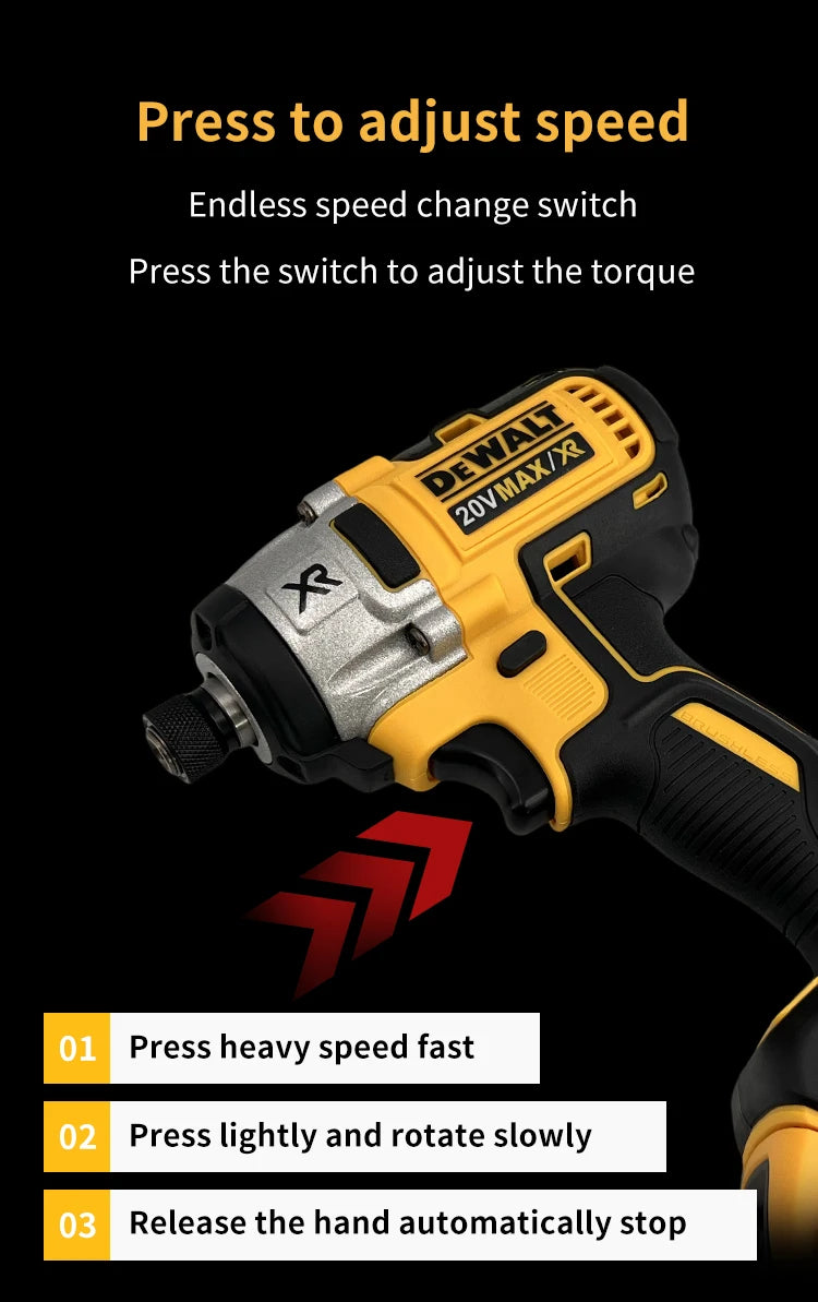DEWALT DCD887 Wireless Brushless Electric Screwdriver Drill Tool Cordless Power Tool for Removing Screws And Drilling