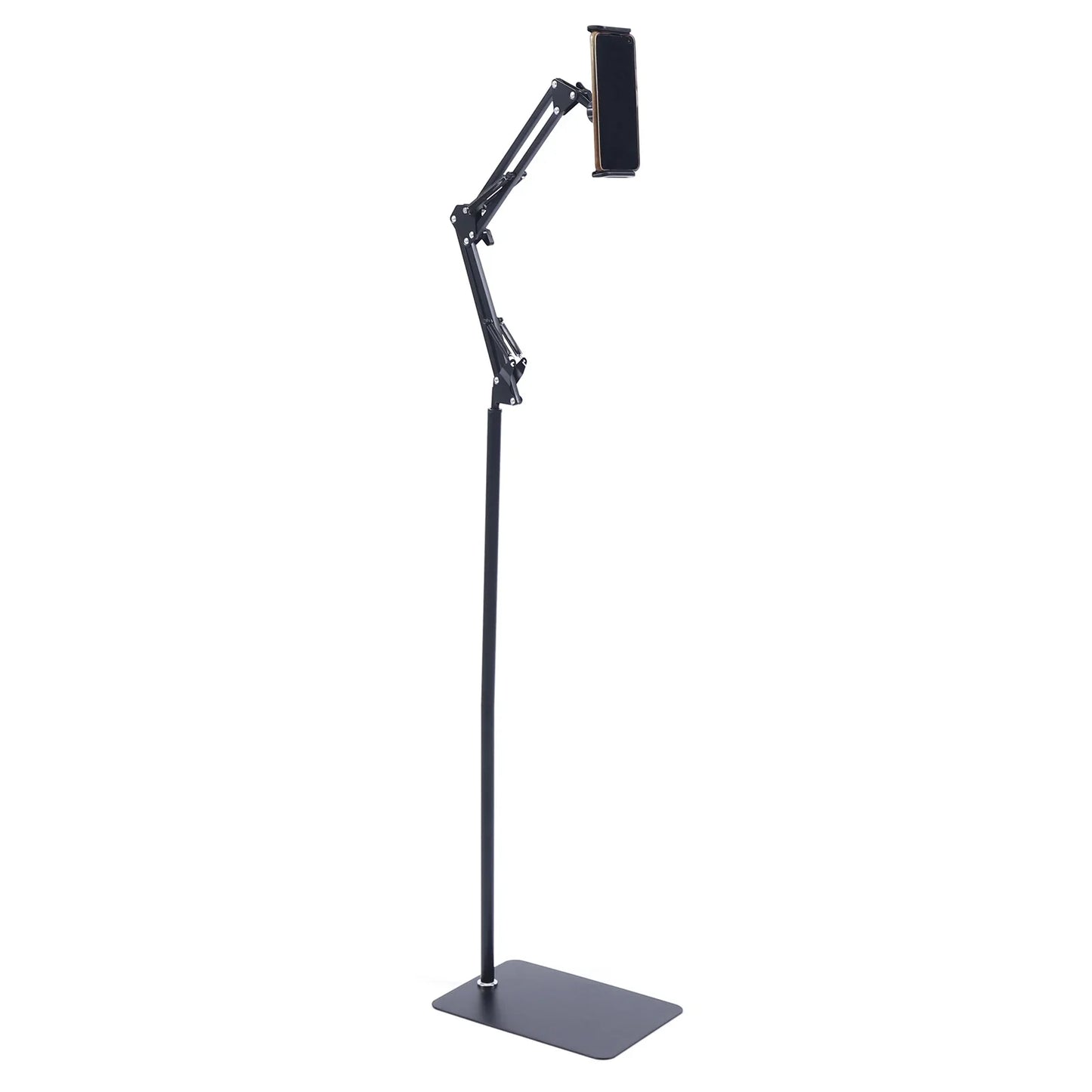 1.35M Height Tablet Stand Tripod Floor Holder Adjustable Tablet Mobile Phone Mount Lazy Frame Enlarged Square Base