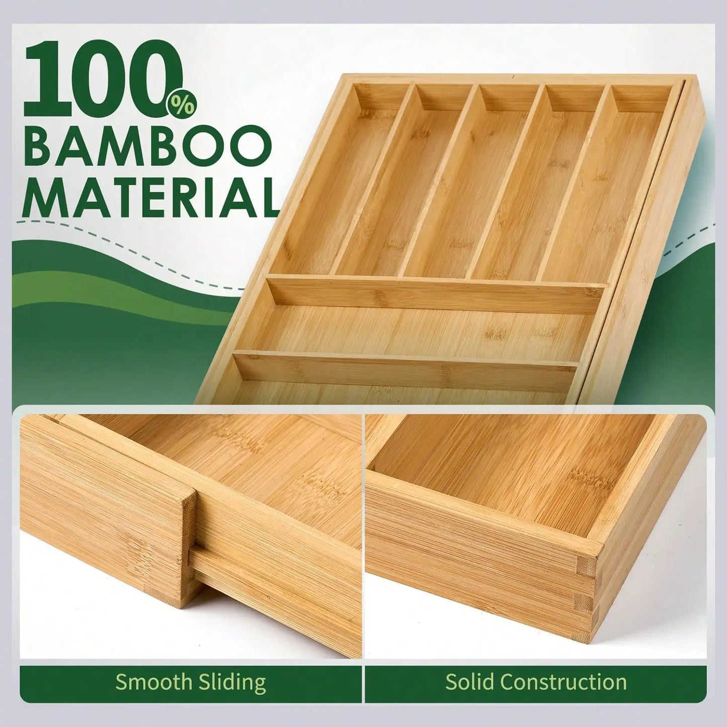 Pull Out Spice Rack Organizer For Cabinet Natural Bamboo Wooden 2 Tier Slide Out Spice Shelf Heavy Duty Sliding Seasoning Jar Holder Rack For Kitchen Cabinet Pantry Countertop Organization Housewarming Gift
