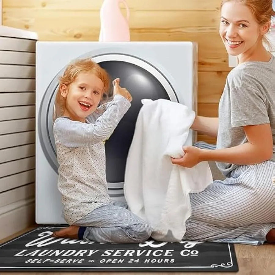 Laundry Room Rug Runner 20 Inch by 31 Inch Non Slip Washable Waterproof Kitchen Mat Mudroom Floor Carpet