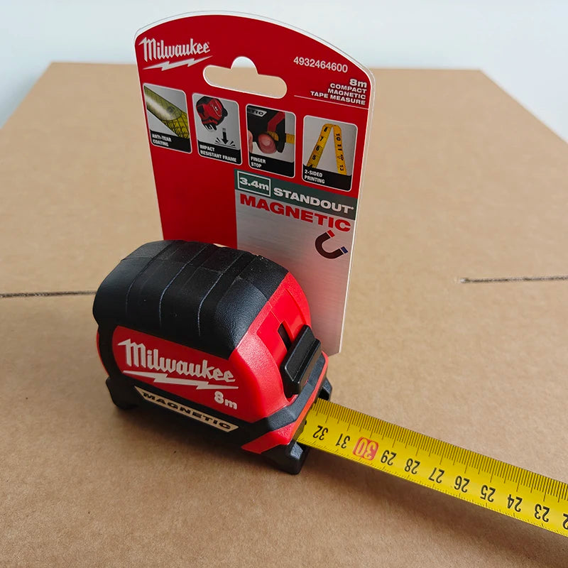 Milwaukee Tape Measure Series 5m/8m/10m AutoLock Magnetic Heavy Duty Measuring Tape for Construction Woodworking DIY