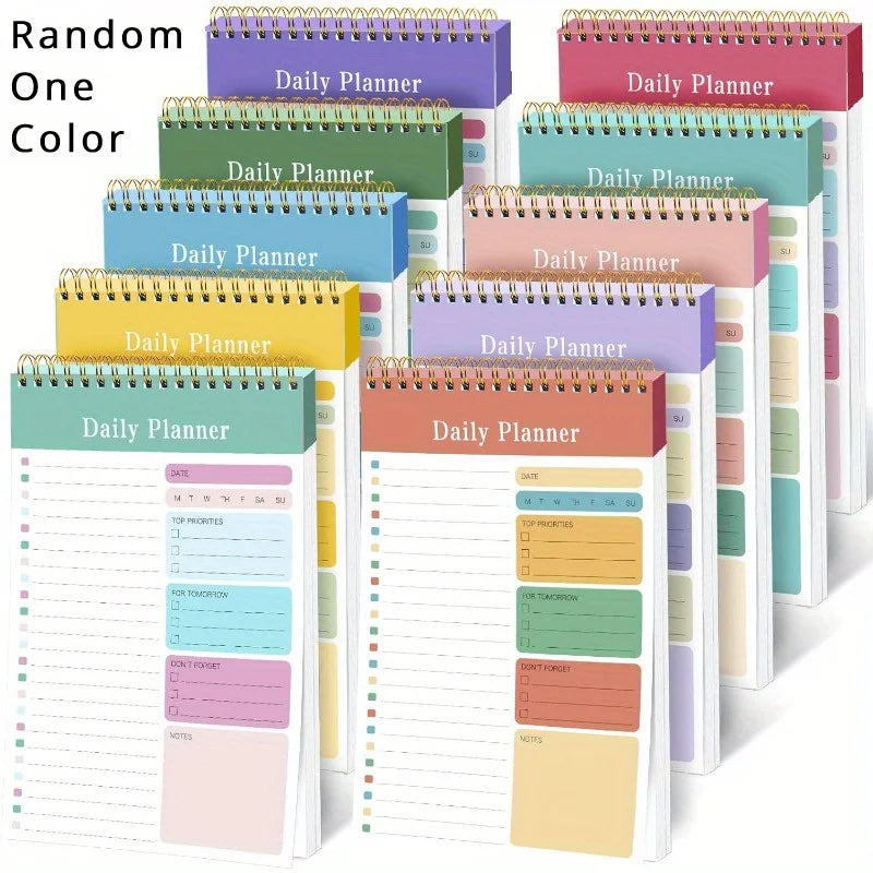 1PC Daily To Do List Notepad -  30 Laminated Sheets for Work, School, Fitness & Academic Goals Notebook - Perfect Back To School