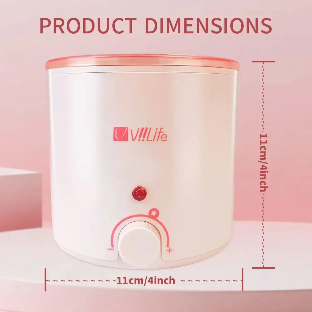 Wax Kit Pink Hair Removal Waxing Kit For Women Men Hot Wax Warmer Pot For Face, Eyebrow, Body, Brazilian, Bikini, Waxing Machine