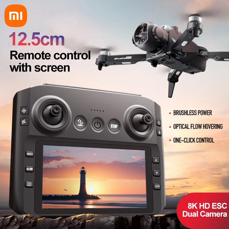 Xiaomi M7 GPS Drone 8K  Aerial HD Dual Camera Intelligent Opstacle Avoidance Brushless Power Screen Remote Control GPS Drone