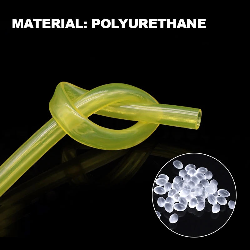 Fuel Gasoline Hose Yellow Polyurethane Petrol Pipe for Motorcycle Car Oil Resistant Flexible Tube Dia 2mm 3mm 4mm 5mm 6mm 7mm