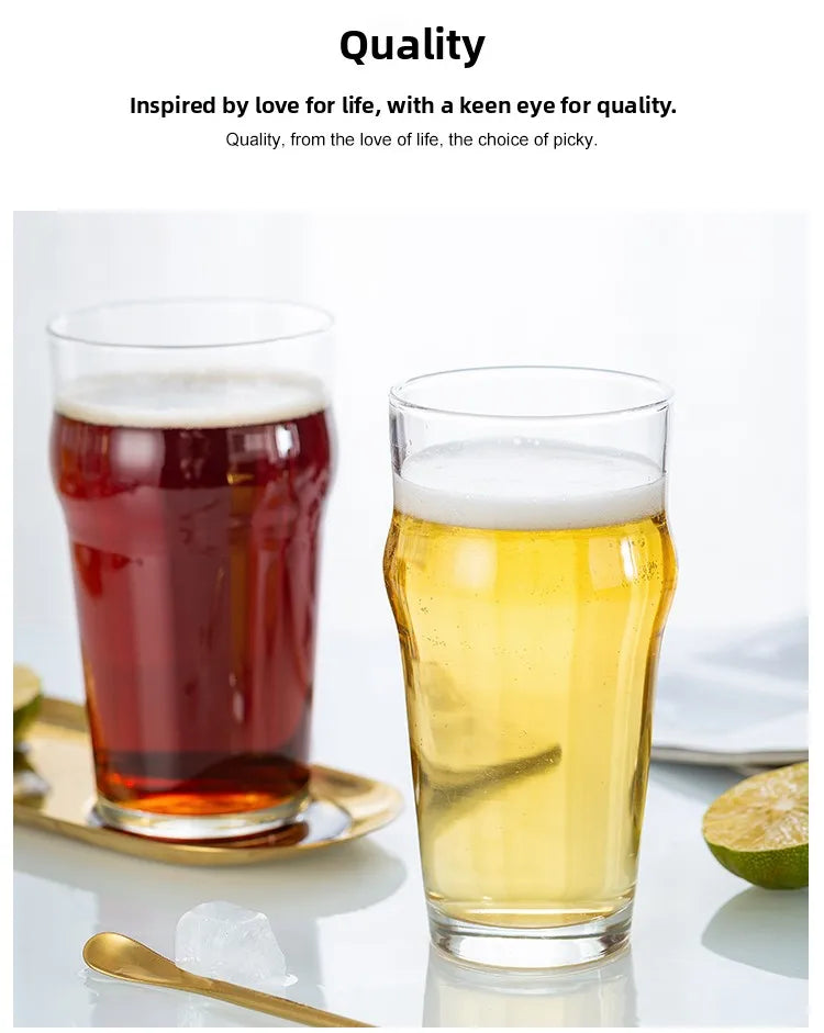 Large Capacity IPA Beer Glass Pub Commercial Pint Cup Craft Beer Mug Creative Personalized Wheat Beer Cup Crystal Glass