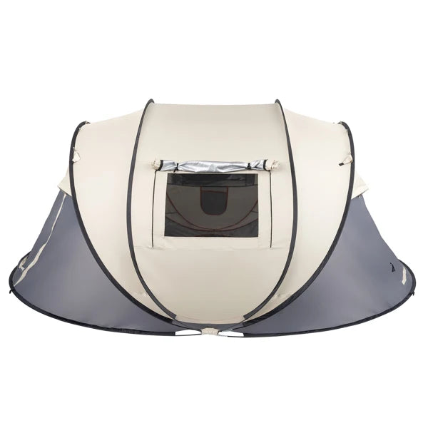 4-Person No-Install Pop Up Tent, Universal for Camping & Fishing