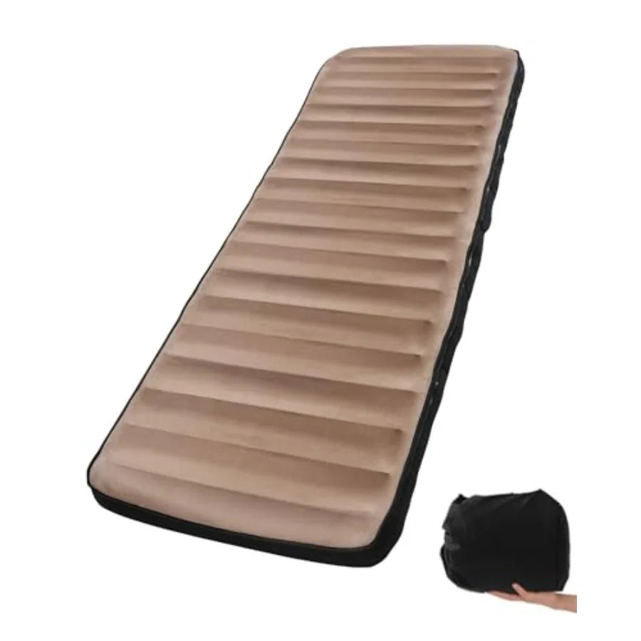 Detachable Tri Folding Sleeping Pad for Camping Ultra-Thick 5.5 Inch Air Mattress Quick Inflate Zipper Design for Detachment Ma