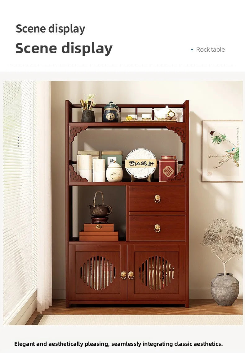 Multifunctional Furniture with Drawers & Shelves, Kitchen Cupboard, Living Room Storage Organizer, Tea Table Cabinet