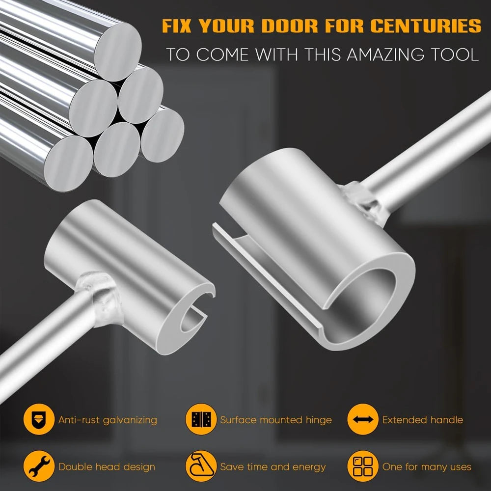 1-4Pcs S/L Upgrade Hinge Gaps Adjusting Wrench Double Head Door Hinge Adjustment Tool Kit Flag Round Bolt Repair Wrench Tool ﻿