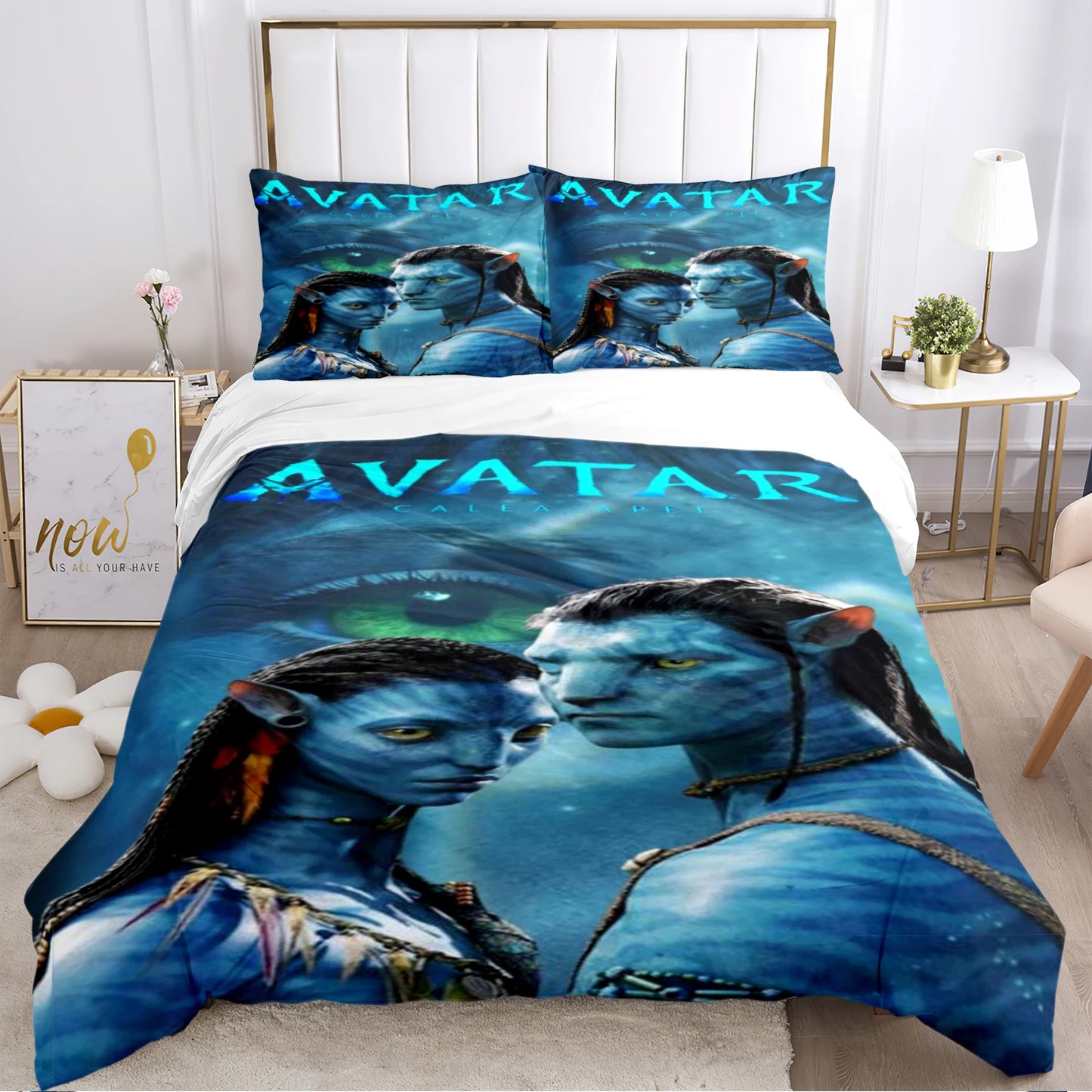 A-Avatar Movie Pattern All Season Duvet Cover Bedding Comforter sets Soft Quilt Cover and Pillowcases Single/Double/Queen/King