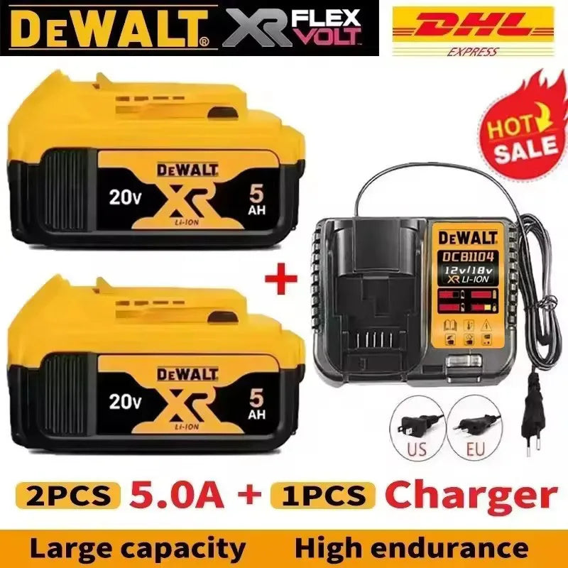 DeWALT 100% Original Battery 20V/60V 9000mAh MAX FlexVolt for DCB200 DCB205 DCB206 DCB209 DCB182 Power Tool Battery Air Transpor