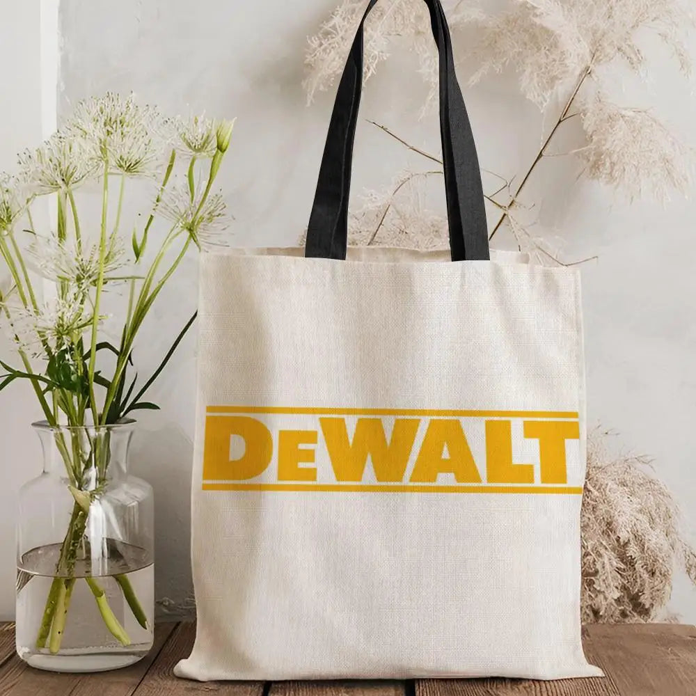 Tool Box D-DeWaltS Storage Bags Storage Bags Canvas Tote Bag Large Capacity Shoulder Fashion Eco Shopping Handbag