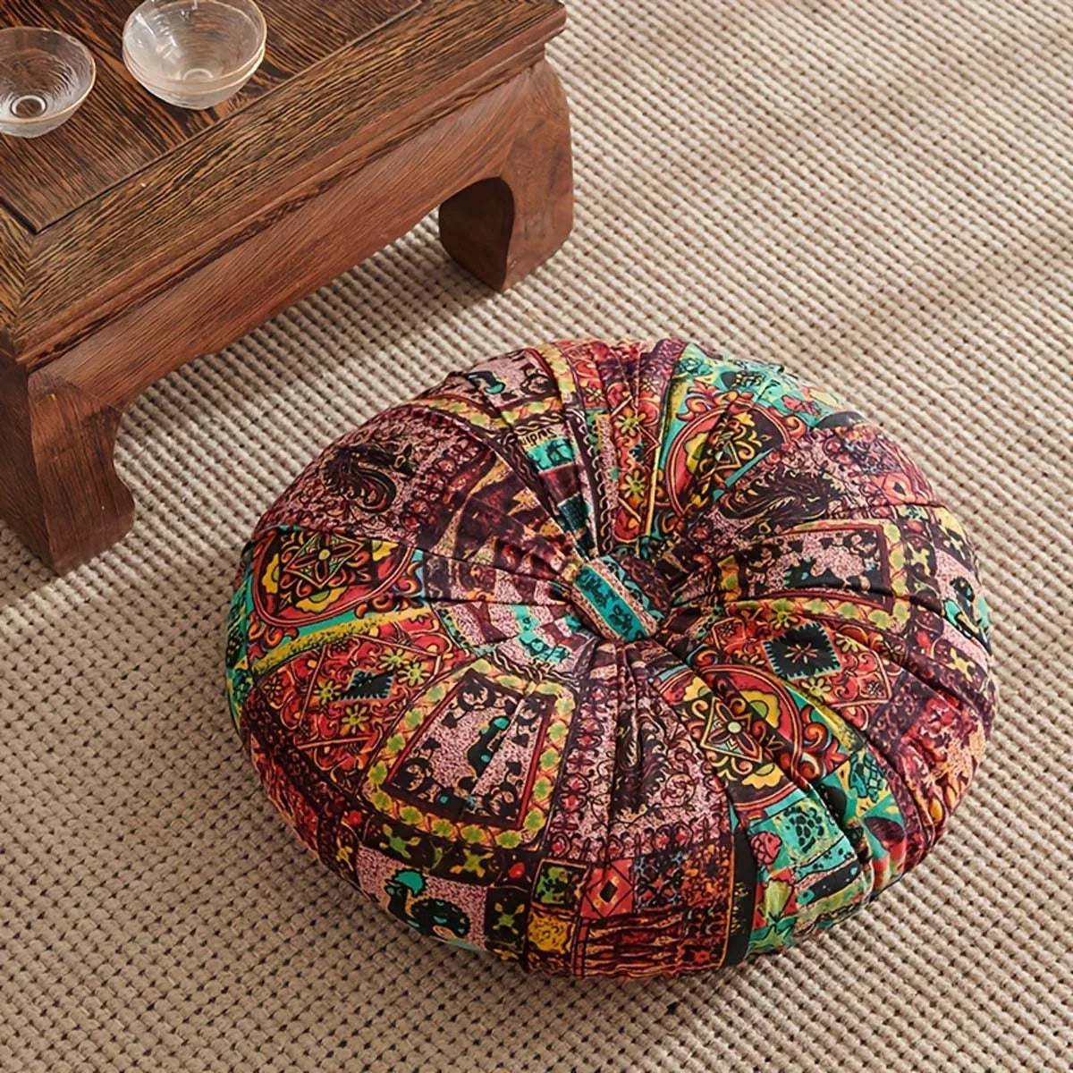 1 PC Bohemian Round futon floor cushion, household chair, sofa, chair cushion, bedroom buttocks cushion, office seat cushion