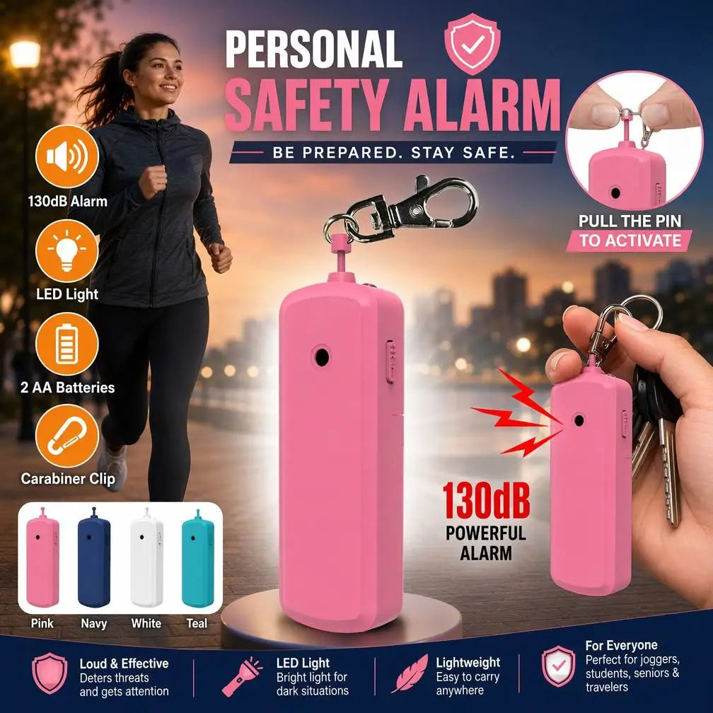 Portable 130dB Anti Wolf Alarm Personal Self Defense Security Device Emergency Safety Alarm Suitable As Gift for Women Children
