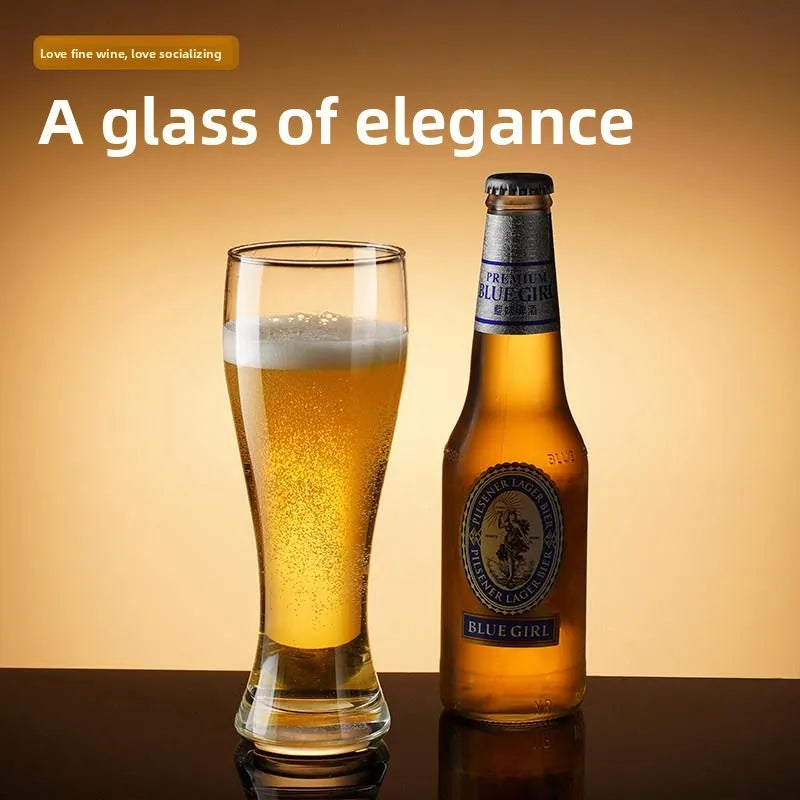 Thickened Beer Glass Shatterproof Large Size Brew Pub Beer Mug Home Use Popular 500ml Commercial Grade Beer Cup for Business