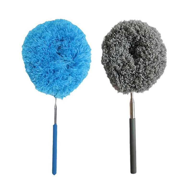 Microfiber Ceiling Fan Duster Extends Up To 80cm Long Handled Dust Locking Reusable Cleaner Brush For Home Effortless Cleaning.
