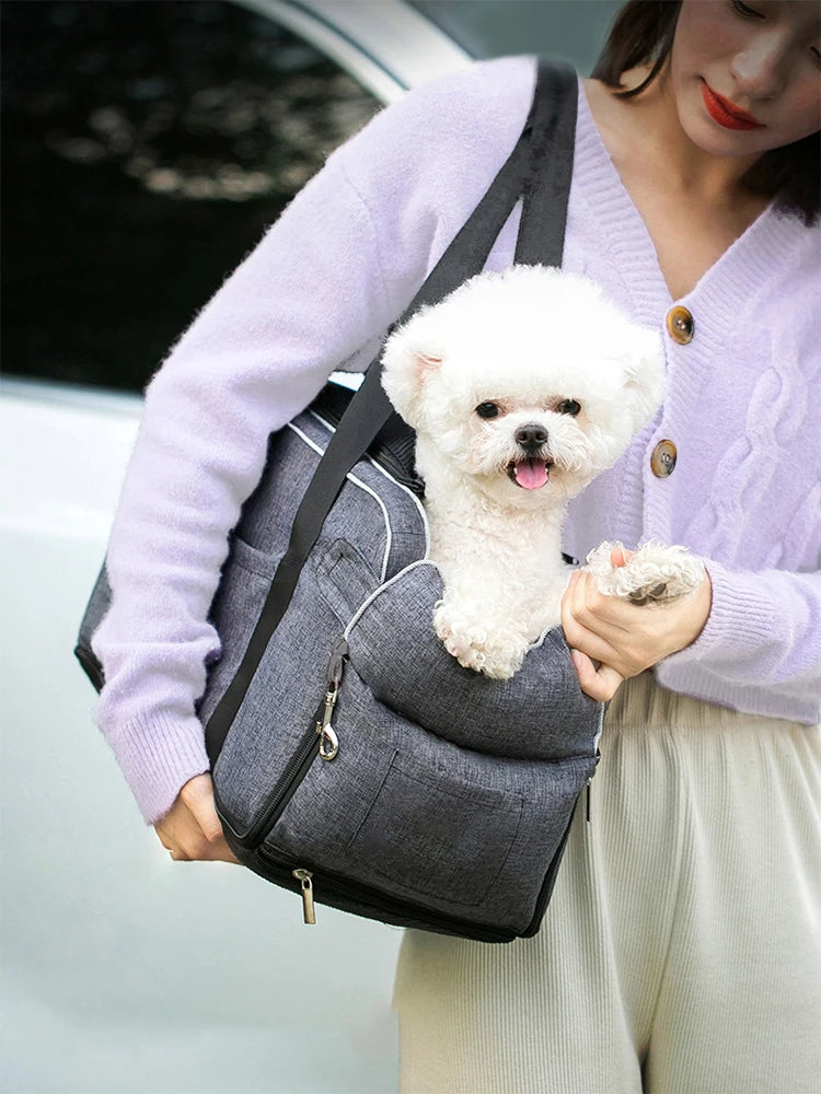 Protective Nylon Pet Car Seat And Travel Carrier Bed