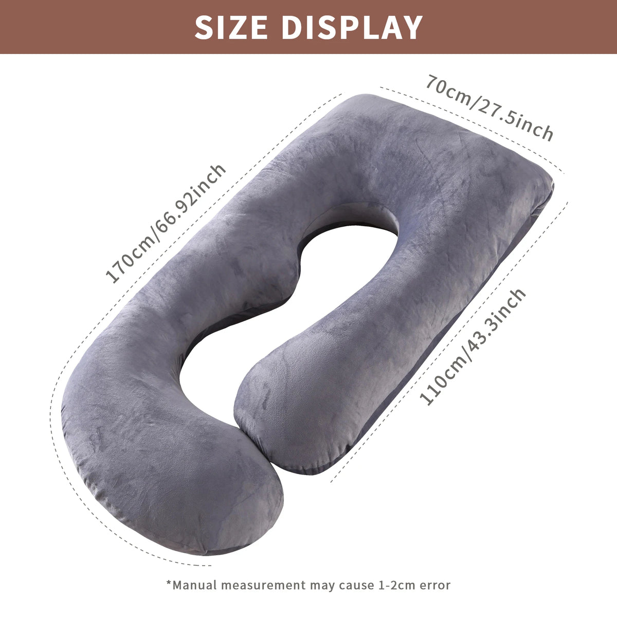 Premium G Shape Memory Foam Maternity Pillow For Sleep
