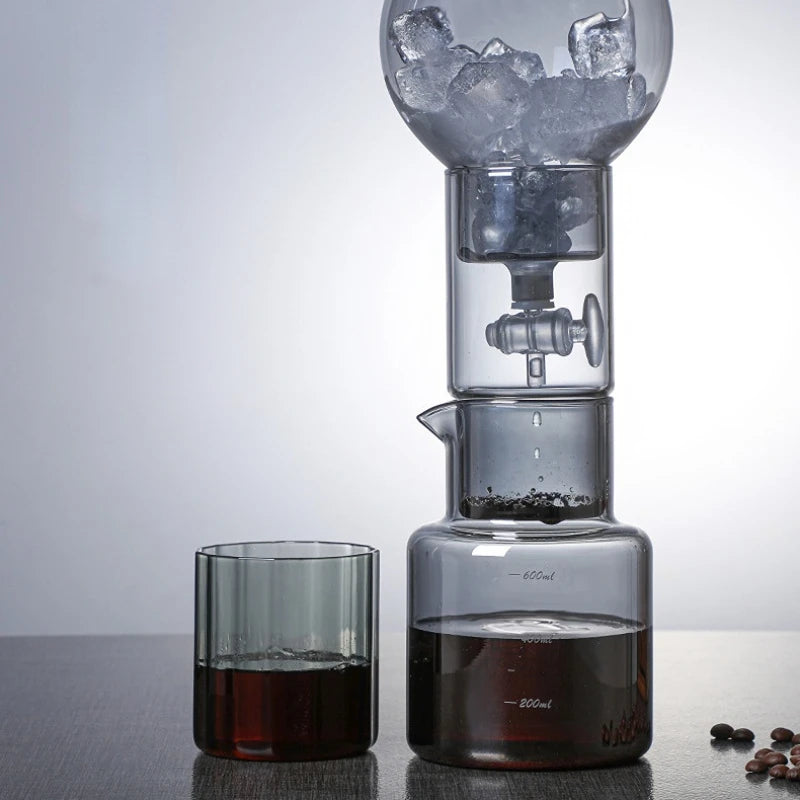 Cold Brew Coffee Pot Set With Filter Glass Dripper