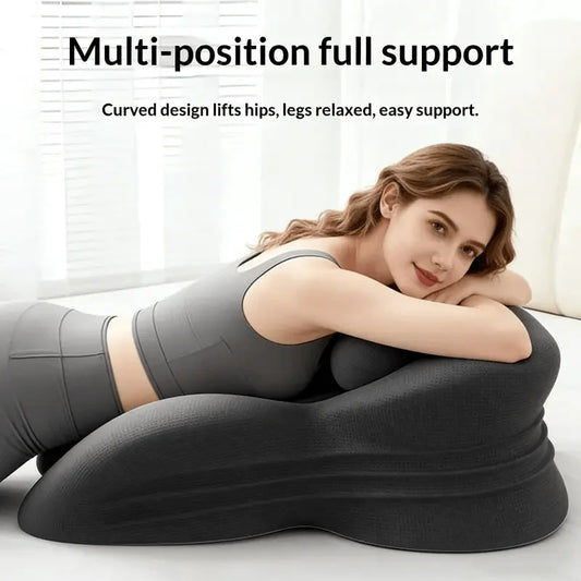 3-Color Ergonomic Memory Foam Wedge Pillow, Specialized for Stomach Sleepers & Pregnant Women, Multi-Level Support for Neck