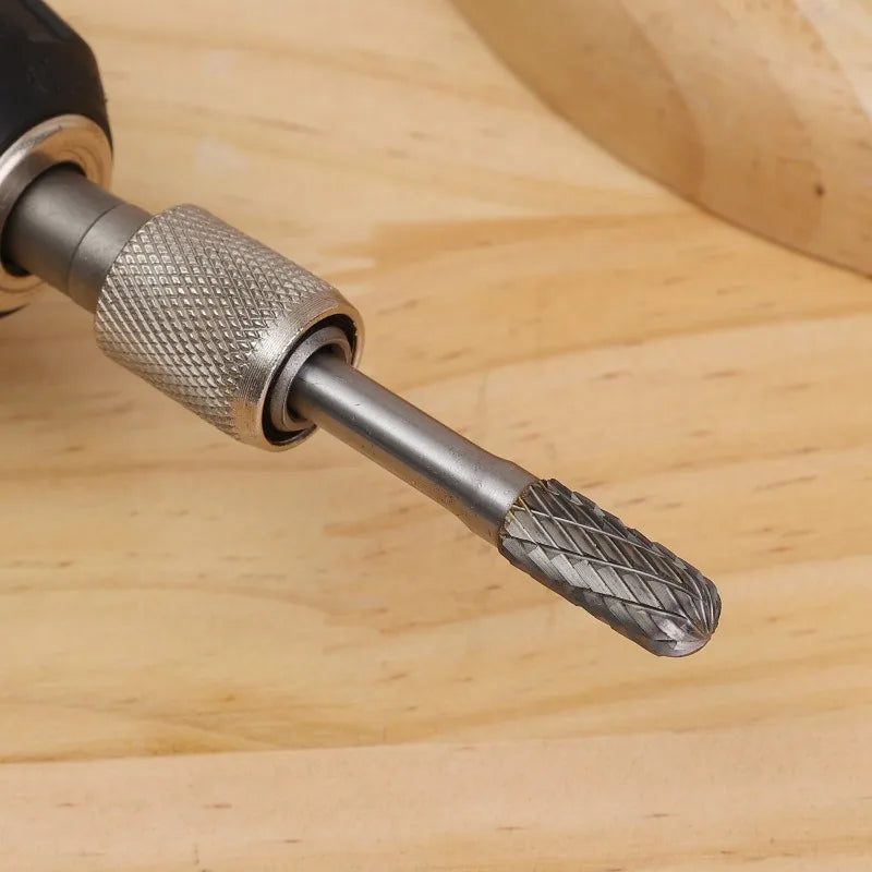 6/8mm Tungsten Carbide Rotary File Grinding Bit Milling Cutter Drill Bit for Metal Wood Stone Polishing Wheel Carving Tools