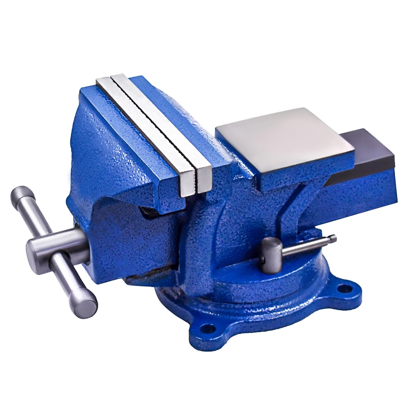5" Bench Vise with Anvil 360° Swivel Locking Base Table Top Clamp Heavy Duty Vice Swivel Base Bench