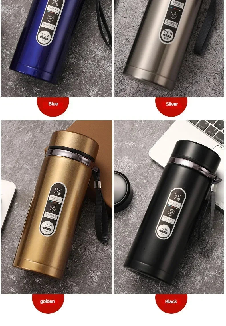 Thermos Sus304 Tea Water Bottle 500ML-1Liter Stainless Steel Vacuum Flask Portable Cups Bottle with LED Temperature Display