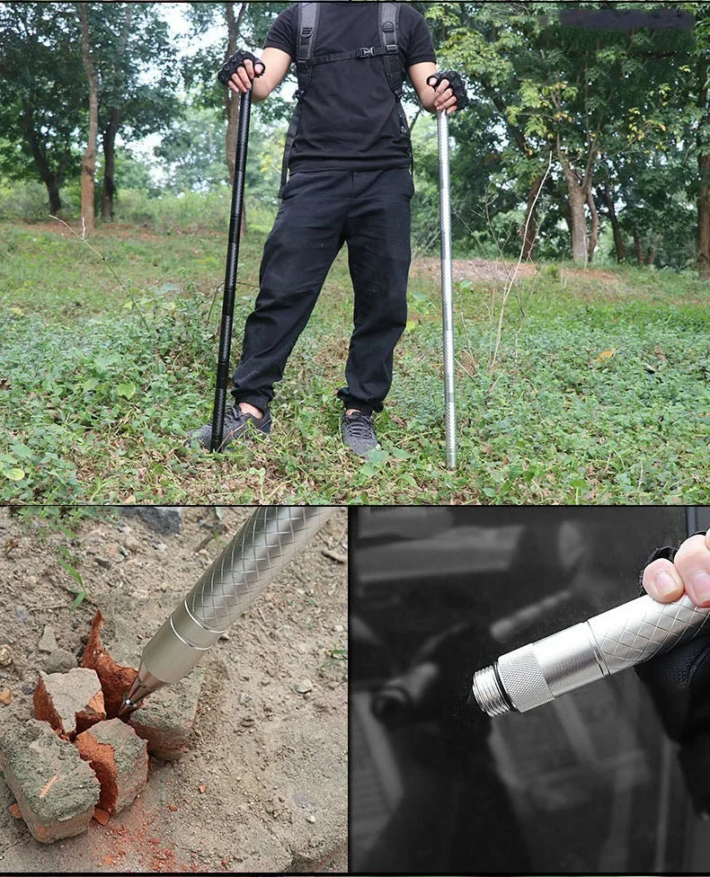 CEOI GWOK Walking Stick Set Adjustable Height Walking Cane Essential Gear Multi-functional Hiking Stick Premium Trekking Poles