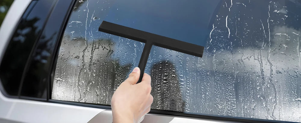 New Shower Squeegee Glass Wiper Scraper Shower Squeegee Cleaner With Silicone Holder Bathroom Mirror Scraper Glass Cleaning