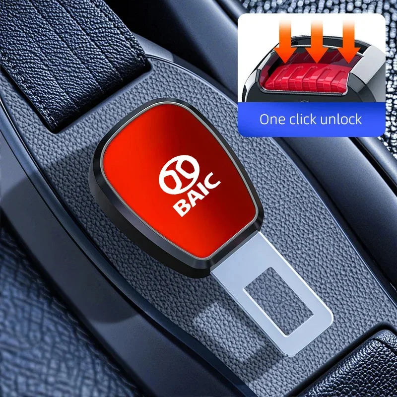 Car Seat Belt Buckle Plug Auto Safety Strap Extension Accessories interior For Baic Senova X25 X35 X55 X65 D50 beijing X7 EX5 U7