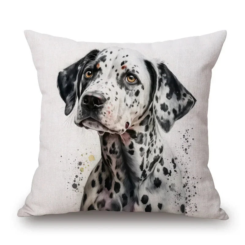 Dog Breed Collage Poster Art Cushion Cover Pillow Case
