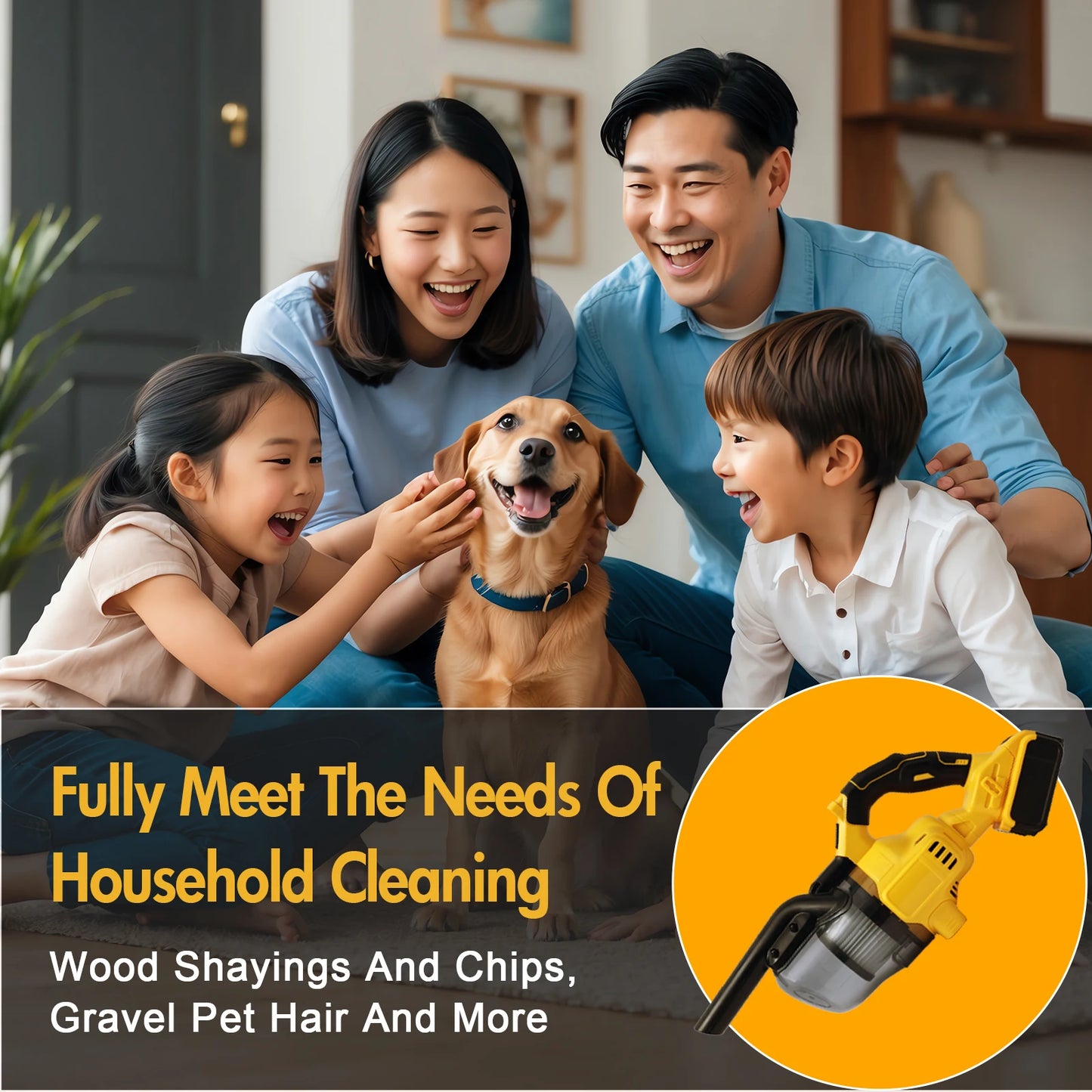 Vacuum Cleaner Cordless Handheld 20V Electric Vacuum Designed 500W Car Cleaning Hard Floor Household Appliance Carpets Household