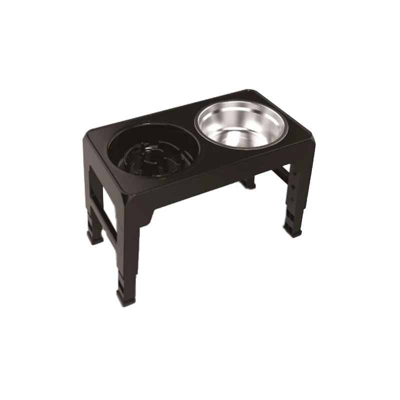 Booteely Elevated Dog Feeder With Dual Stainless Steel Bowls