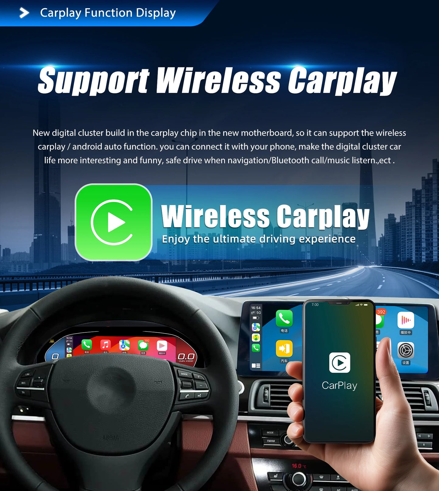 12.3 "1920*720 Auto Lcd Dashboard Paneel For BMW 3 4 Series F30 F31 F34 F32 F33 F36 Instrumentenpaneel Virtuele Cockpit