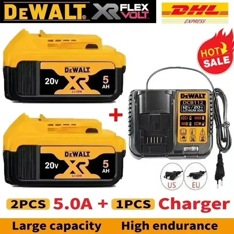 DeWALT 100% Original Battery 20V/60V 9000mAh MAX FlexVolt for DCB200 DCB205 DCB206 DCB209 DCB182 Power Tool Battery Air Transpor