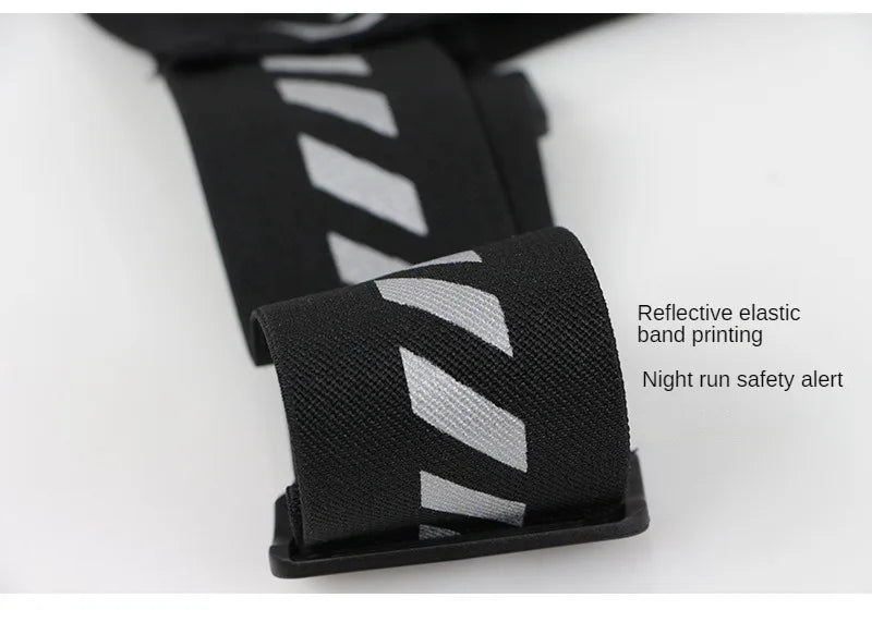 Reflective Running Backpack Lightweight Sports Running Cycling Vest Mobile Phone Cards Bag Men and Women Jogging Fitness Vest