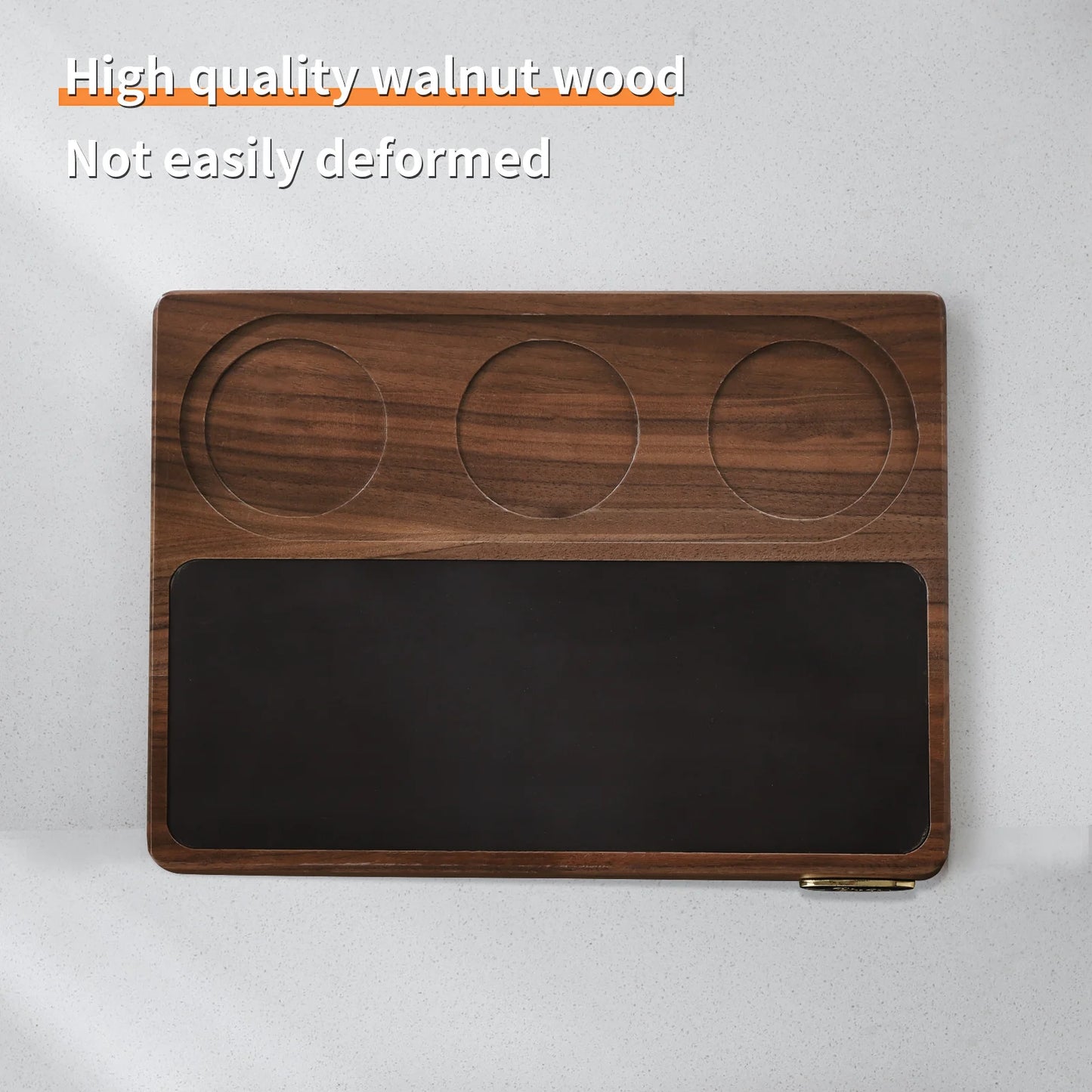 Bincoo Wooden Corner Coffee Tamper Mat for Baristas