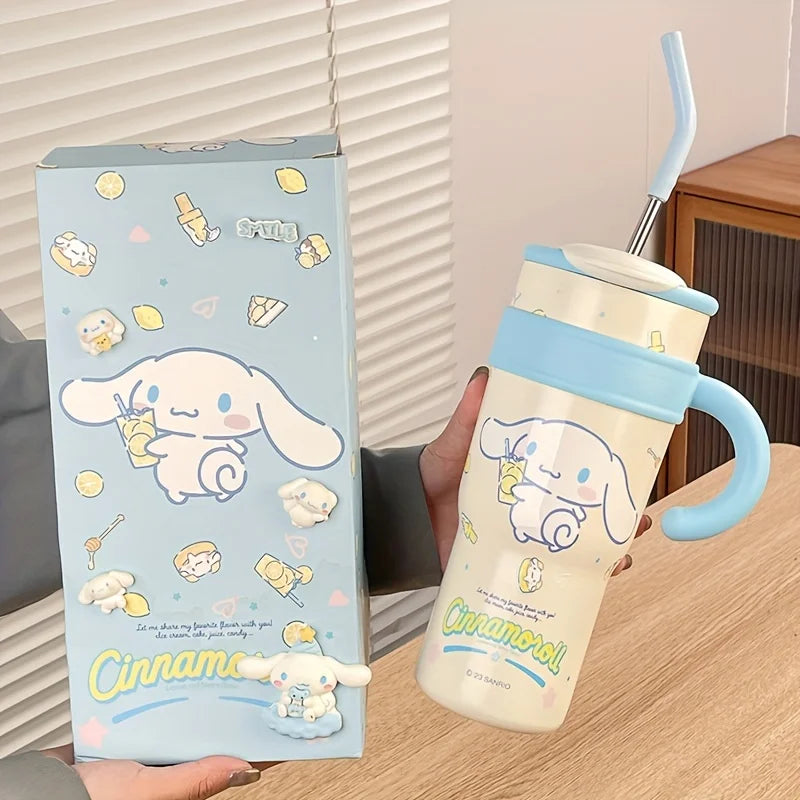 1Pc Hellokitty Thermos Cup, High-Looking Water Cup, 700ml 1200ml, Valentine's Day Gift, Car Cup, Portable Coffee Cup, Large Capacity