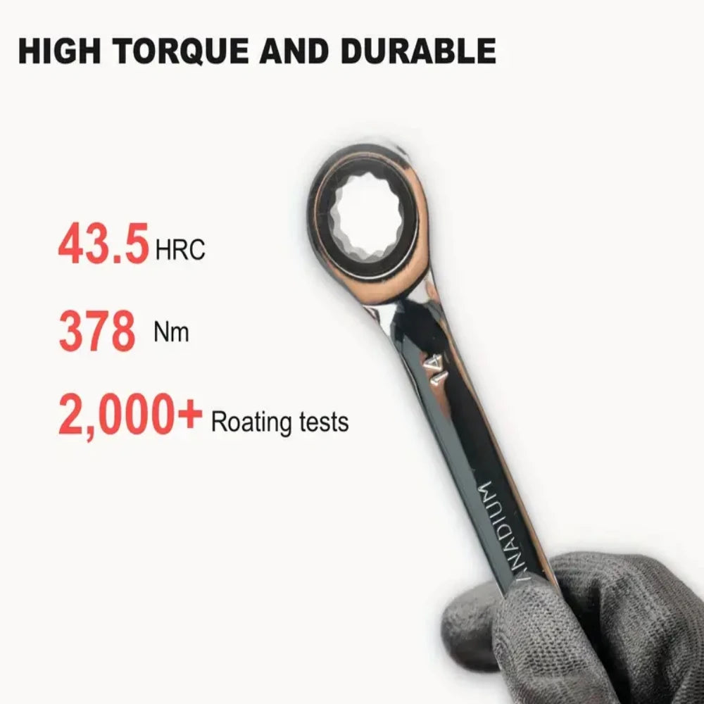 Ratcheting Wrench Set Metric Hand Tools For Car Repair