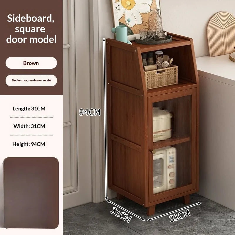 Narrow Living Room Storage Cabinet Multipurpose Sideboard Coffee Station Bar Cabinet Kitchen Pantry Drawer Organizer Furniture