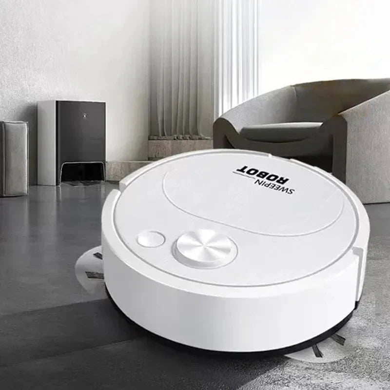 Automatic Electric Floor Vacuum Cleaner 3-in-1 1500Pa Sweeping Mop USB Rechargeable Wireless for Home And Office Use