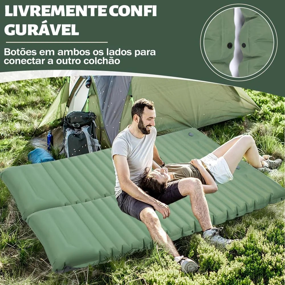Camping Sleeping Pad Mat Inflatable, Ultralight Compact Camping Mattress, Outdoor Waterproof Sleep Pad for Backpacking Hiking