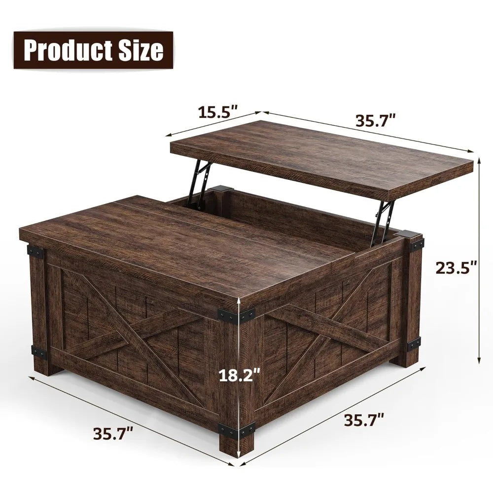 Lift Top Coffee Table With Hidden Storage Living Room