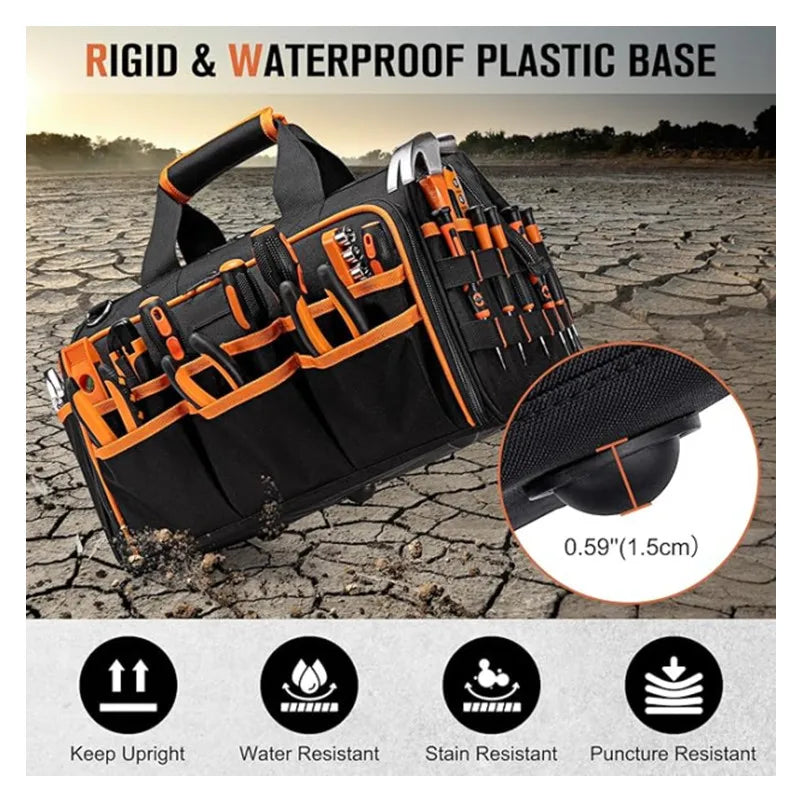 DGEV Tool Tote, Tool Bag Organizer, Electrician Tool Bag,  Tool Bag, Tool Caddy, Tool Bags for Electricians