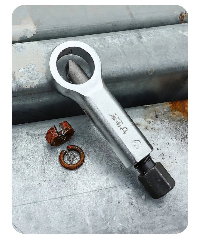 Nut Screw Splitter Set Remover Tools,Rusted Nut Breaker,Steel Remover Extractor,Manual Pressure Nut Cracker Metal Splitter