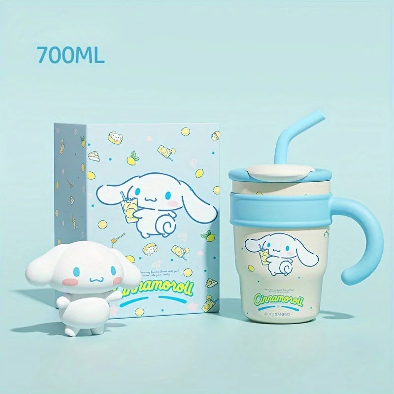1Pc Hellokitty Thermos Cup, High-Looking Water Cup, 700ml 1200ml, Valentine's Day Gift, Car Cup, Portable Coffee Cup, Large Capacity