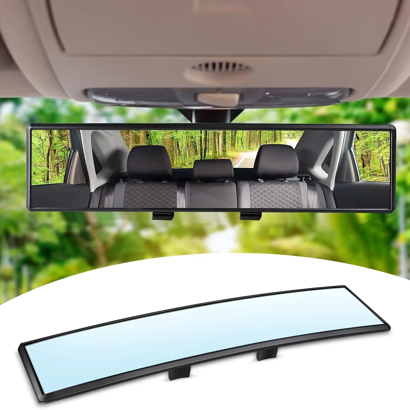 Car Baby Mirrors Interior Rear View Mirror Wide Angle Convex Rearview Mirror Anti Glare Large Vision Panoramic Auxiliary Monito